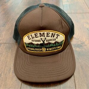 ELEMENT | brown and black trucker hat
